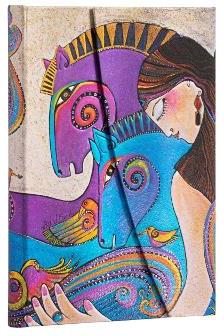 Taccuino Paperblanks copertina rigida Midi a righe Maria e Mares - 13 x 18 cm