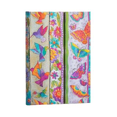 Taccuino Paperblanks, Creazioni Giocose, Farfalle e Colibrì, Midi, A righe - 13 x 18 cm