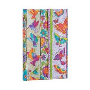 Taccuino Paperblanks, Creazioni Giocose, Farfalle e Colibrì, Mini, A righe - 9,5 x 14 cm - 2