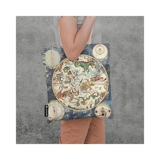 Borsa di tela Planisfero Celeste - 38 x 38 cm - 2