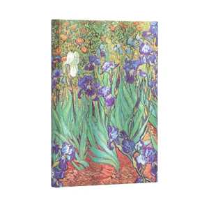 Cartoleria Taccuino Paperblanks, Iris di Van Gogh. Midi, A pagine bianche - 13 x 18 cm Paperblanks