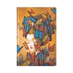 Agenda Paperblanks 2023 Madame Butterfly, 12 mesi, settimanale, Lo Spirito di Lacombe, Mini, orizzontale - 9,50 × 14 cm