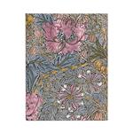Paperblanks Taccuino copertina rigida, Ultra, Righe, William Morris, Caprifoglio Rosa - 18 x 23 cm