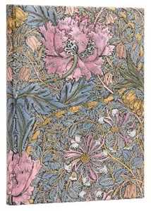 Cartoleria Paperblanks Taccuino copertina rigida, Ultra, Bianco, William Morris, Caprifoglio Rosa - 18 x 23 cm Paperblanks