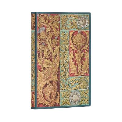 Paperblanks Taccuino flexi a copertina morbida, Mini, Righe, Vox Botanica, Cardo Selvatico - 9,5 x 14 cm