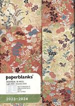 Agenda Paperblanks 2023-2024, 18 mesi, Midi, Orizzontale, Kimono Giapponese, Kara-ori - 13 x 18 cm