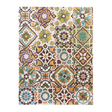 Agenda Diario a copertina rigida con segnalibro a nastro, Ultra, Azulejos Portoghesi, Porto, pagine bianche - 2