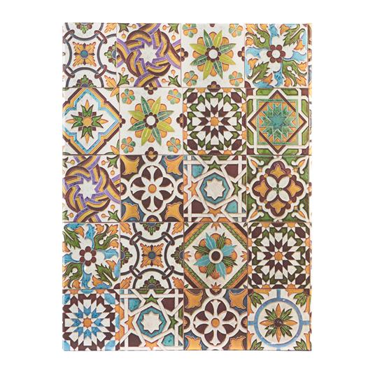 Agenda Diario a copertina rigida con segnalibro a nastro, Ultra, Azulejos Portoghesi, Porto, pagine bianche - 2