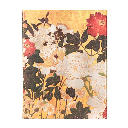Diario a copertina rigida, Ultra, Fiori Rinpa, Natsu, Bianco - 2