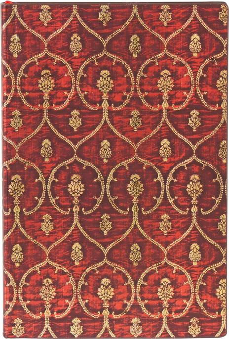 Agenda flexi a copertina morbida, Mini, Velluto Rosso, Velluto Rosso, Righe