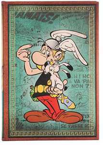 Cartoleria Diario a copertina rigida, Midi, Le Avventure di Asterix , Asterix il Gallo, Bianco Paperblanks