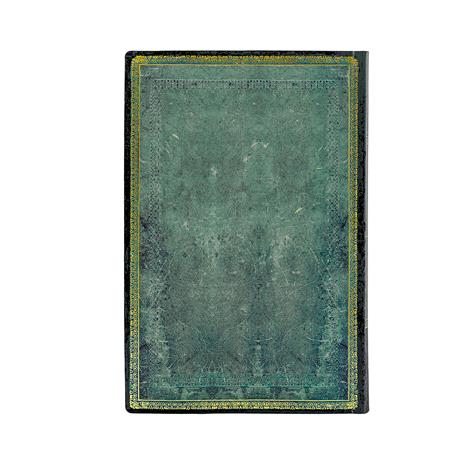 Flexi a copertina morbida Paperblanks, Righe, Blu Pacifico, Mini, Collezione Antica Pelle, 9 x 14 cm - 2