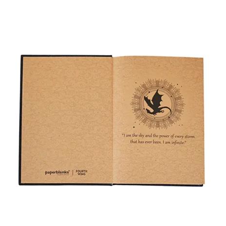 Diario Fourth Wing, copertina rigida, Ultra, a pagine bianche - 17,5 x 23 cm - 4