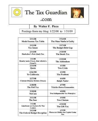 The Tax Guardian.com - Walter F Picca - cover