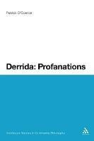 Derrida: Profanations - Patrick O'Connor - cover