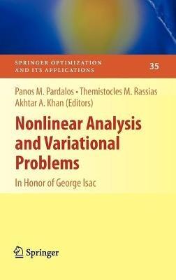 Nonlinear Analysis and Variational Problems: In Honor of George Isac - cover