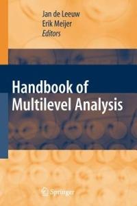 Handbook of  Multilevel Analysis - cover