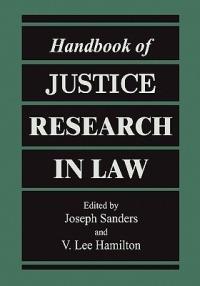 Handbook of Justice Research in Law - cover
