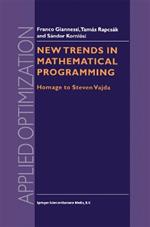 New Trends in Mathematical Programming: Homage to Steven Vajda