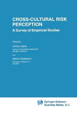 Cross-Cultural Risk Perception: A Survey of Empirical Studies - cover
