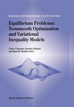 Equilibrium Problems: Nonsmooth Optimization and Variational Inequality Models