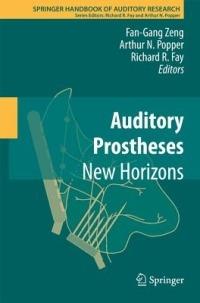 Auditory Prostheses: New Horizons - cover