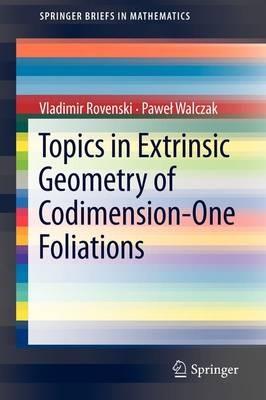 Topics in Extrinsic Geometry of Codimension-One Foliations - Vladimir Rovenski,Pawel Walczak - cover