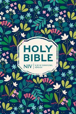 NIV Pocket Floral Hardback Bible - New International Version - cover