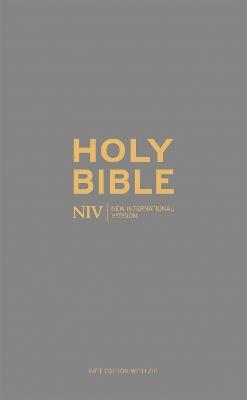 NIV Pocket Charcoal Soft-tone Bible with Zip - New International Version - cover
