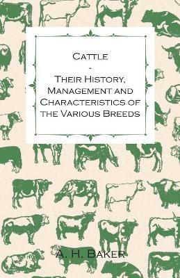 Cattle - Their History, Management and Characteristics of the Various Breeds - Containing Extracts from Livestock for the Farmer and Stock Owner - A H Baker - cover