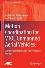 Motion Coordination for VTOL Unmanned Aerial Vehicles: Attitude Synchronisation and Formation Control