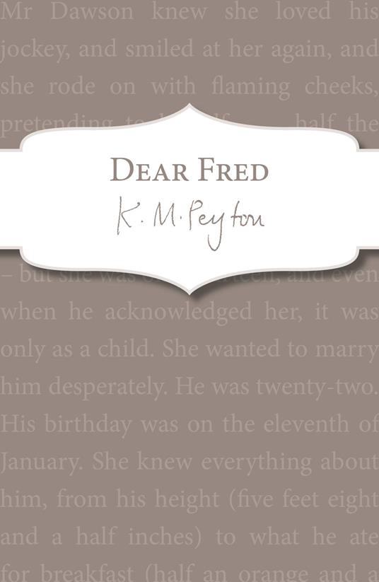 Dear Fred - K M Peyton - ebook
