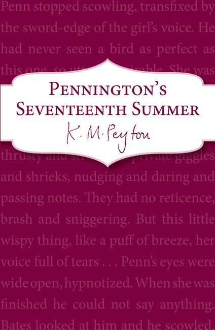 Pennington's Seventeenth Summer - K M Peyton - ebook