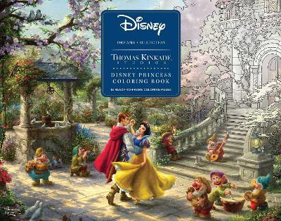 Disney Dreams Collection Thomas Kinkade Studios Disney Princess Coloring Poster - Thomas Kinkade - cover