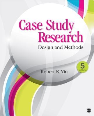 Case Study Research: Design and Methods - Robert K. Yin - cover
