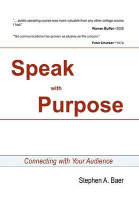 Speak with Purpose - Stephen a Baer - cover