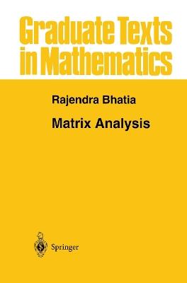 Matrix Analysis - Rajendra Bhatia - cover
