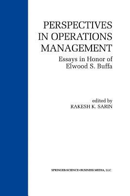 Perspectives in Operations Management: Essays in Honor of Elwood S. Buffa - cover