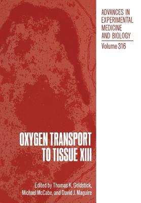 Oxygen Transport to Tissue XIII - cover