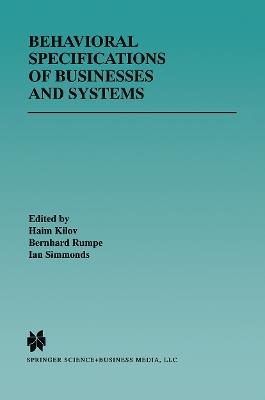 Behavioral Specifications of Businesses and Systems - cover