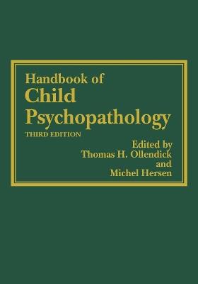Handbook of Child Psychopathology - cover