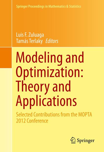 Modeling and Optimization: Theory and Applications