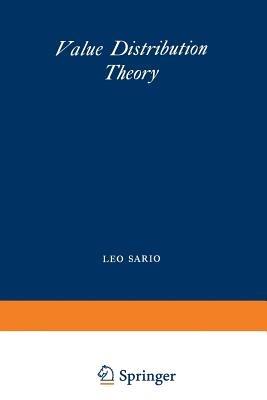 Value Distribution Theory - L. Sario,K. Noshiro - cover