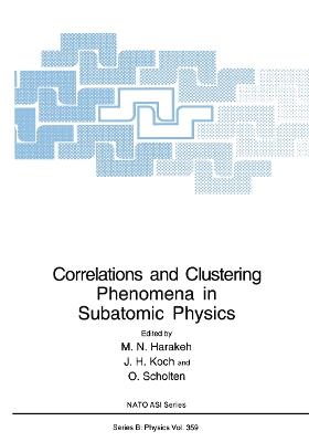 Correlations and Clustering Phenomena in Subatomic Physics - cover