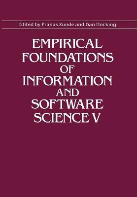 Empirical Foundations of Information and Software Science V - cover
