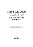 Seis Pequenos Cuartetos: para Cuarteto de Saxofones