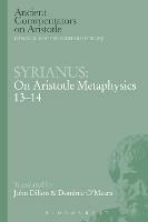 Syrianus: On Aristotle Metaphysics 13-14 - Syrianus - cover