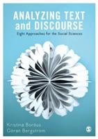 Analyzing Text and Discourse: Eight Approaches for the Social Sciences