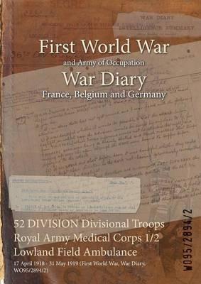 52 Division First World War - War Diary - Wo95/2894/2 - cover
