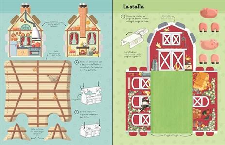 La fattoria del mulino. Stacca, piega, incastra. Modellini di carta. Ediz. illustrata - Fiona Watt,Francesca Di Chiara - 2